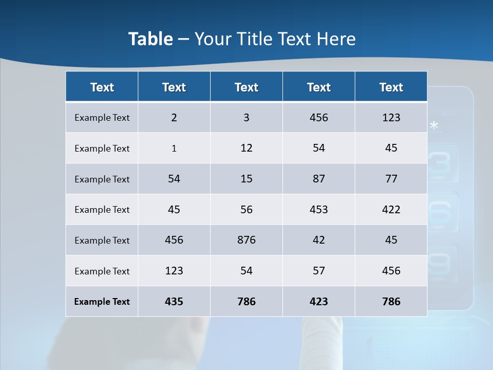 Print Navigation Touchscreen PowerPoint Template