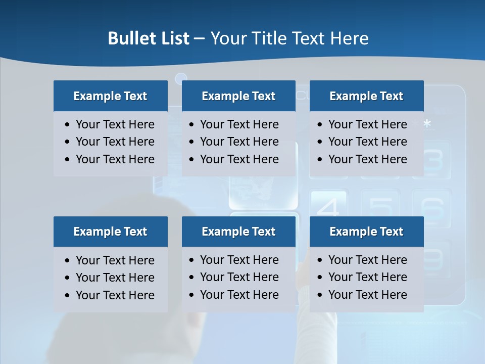 Print Navigation Touchscreen PowerPoint Template