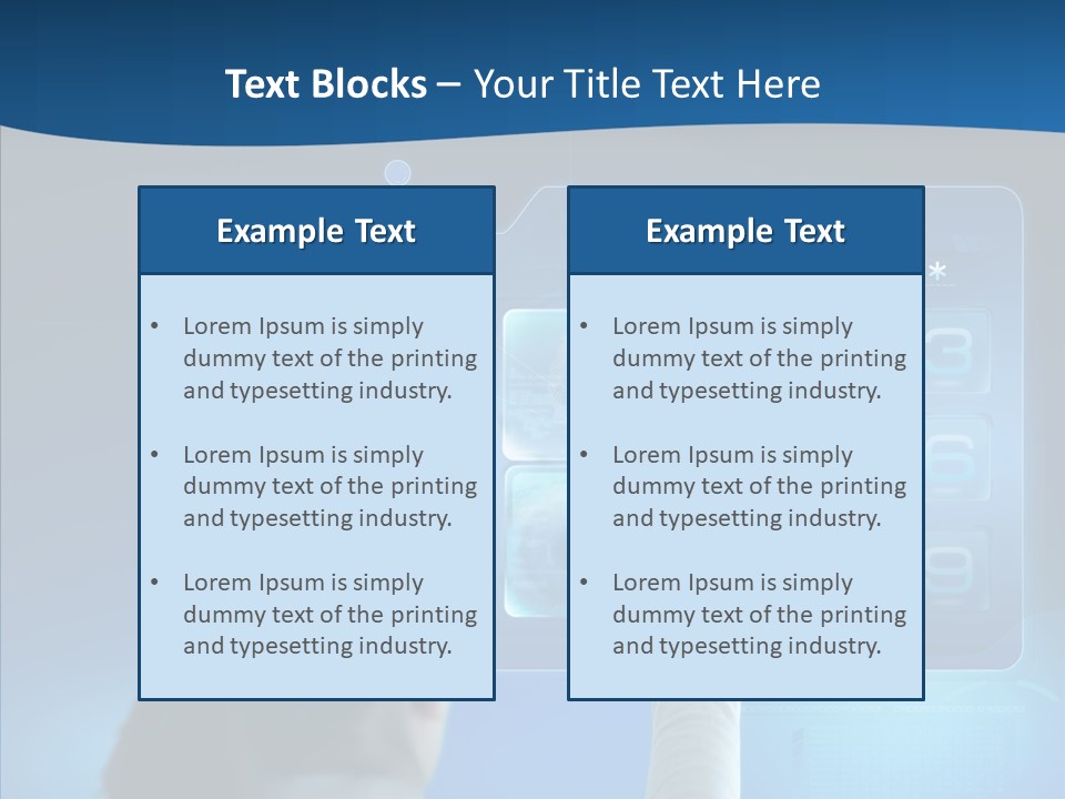 Print Navigation Touchscreen PowerPoint Template