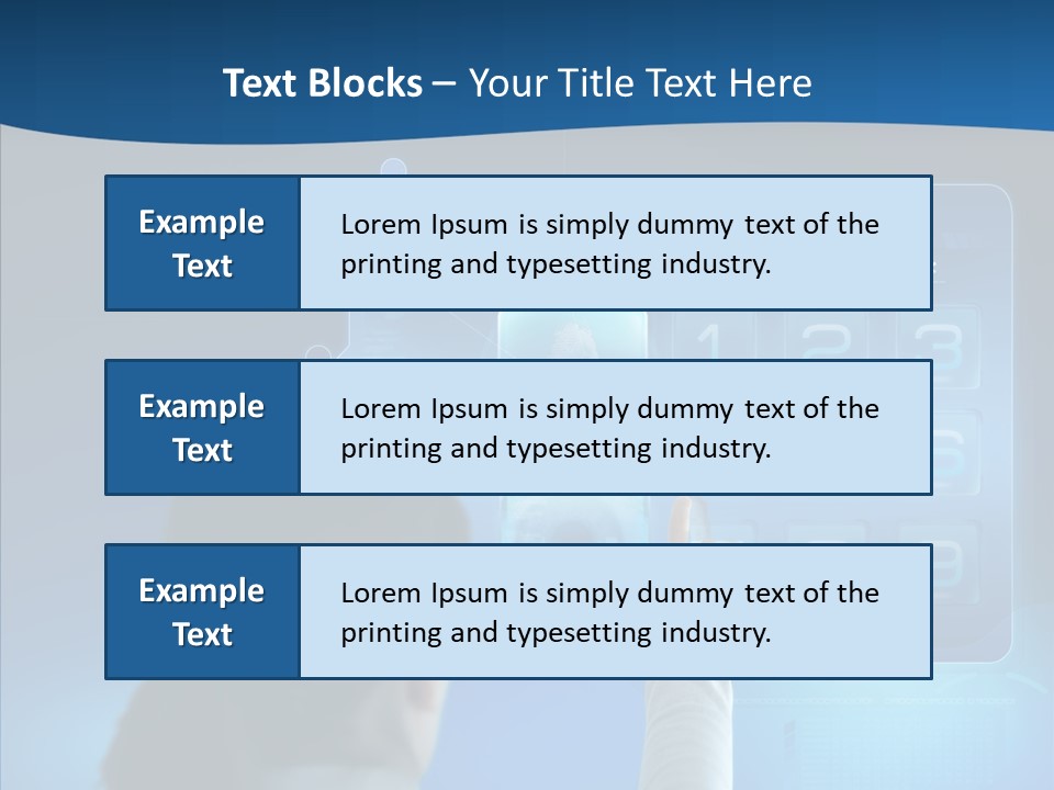 Print Navigation Touchscreen PowerPoint Template