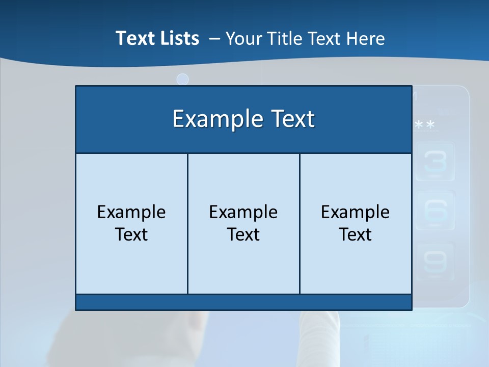 Print Navigation Touchscreen PowerPoint Template