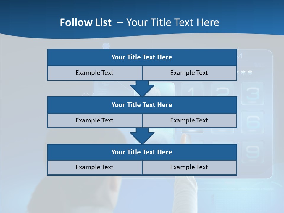 Print Navigation Touchscreen PowerPoint Template
