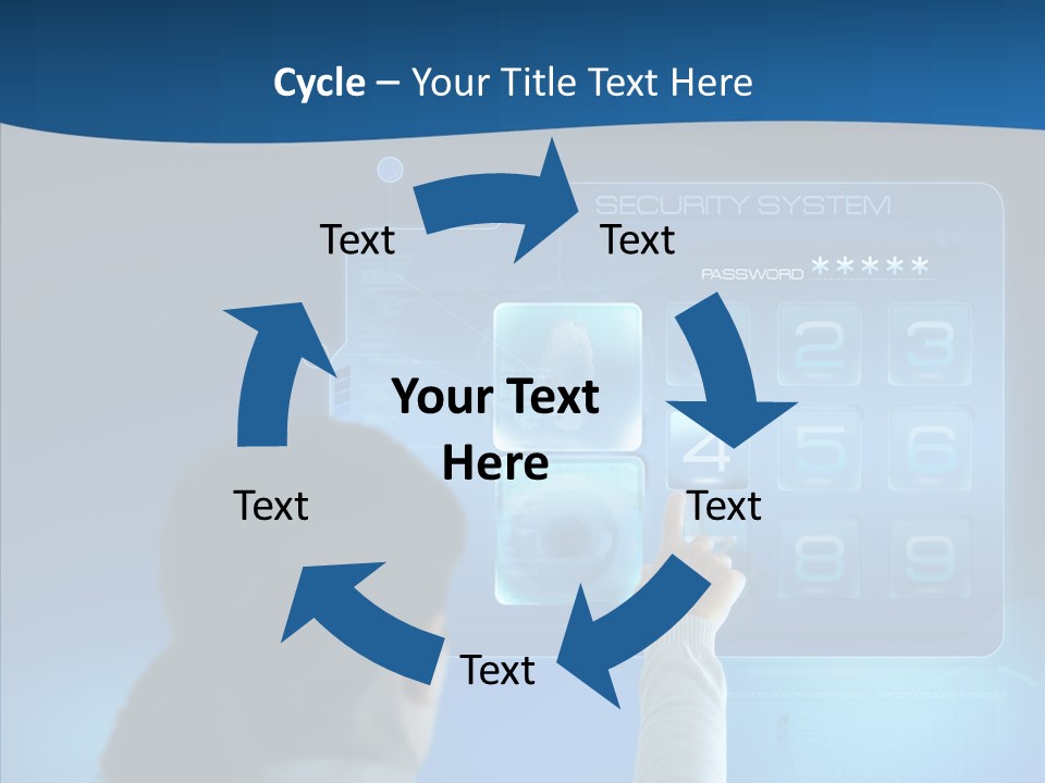 Print Navigation Touchscreen PowerPoint Template