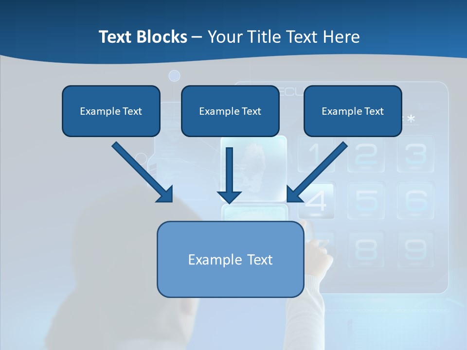Print Navigation Touchscreen PowerPoint Template