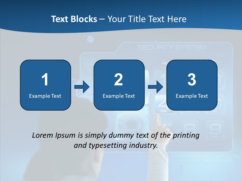 Print Navigation Touchscreen PowerPoint Template