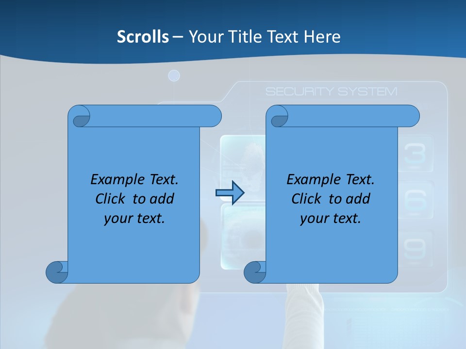 Print Navigation Touchscreen PowerPoint Template