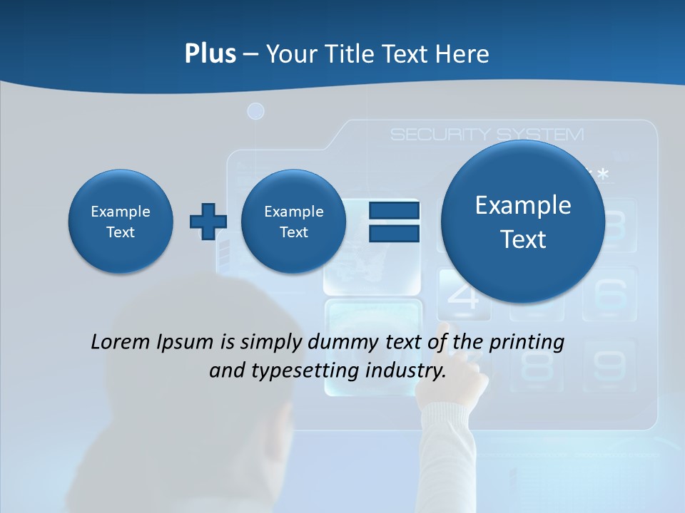 Print Navigation Touchscreen PowerPoint Template