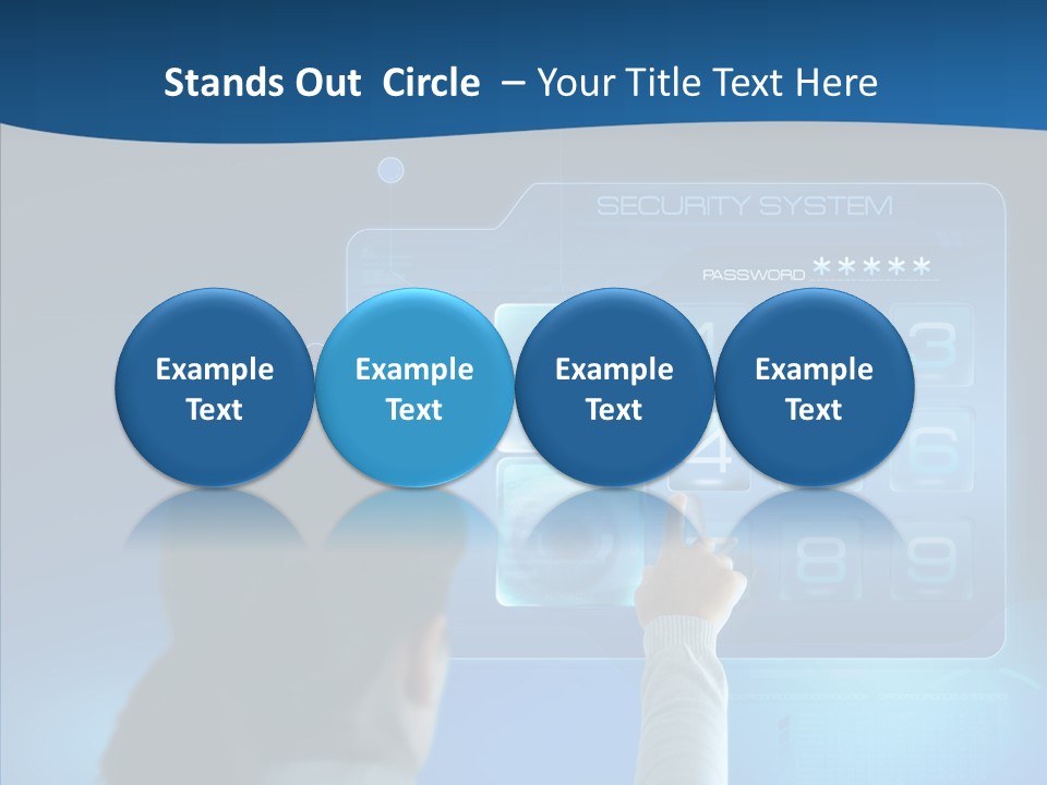 Print Navigation Touchscreen PowerPoint Template