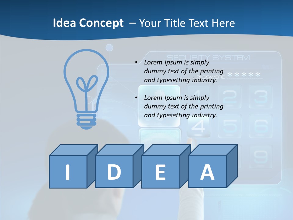 Print Navigation Touchscreen PowerPoint Template