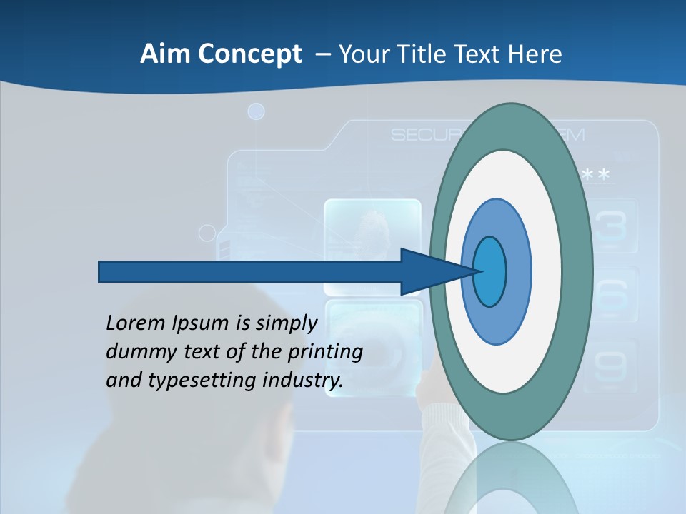 Print Navigation Touchscreen PowerPoint Template