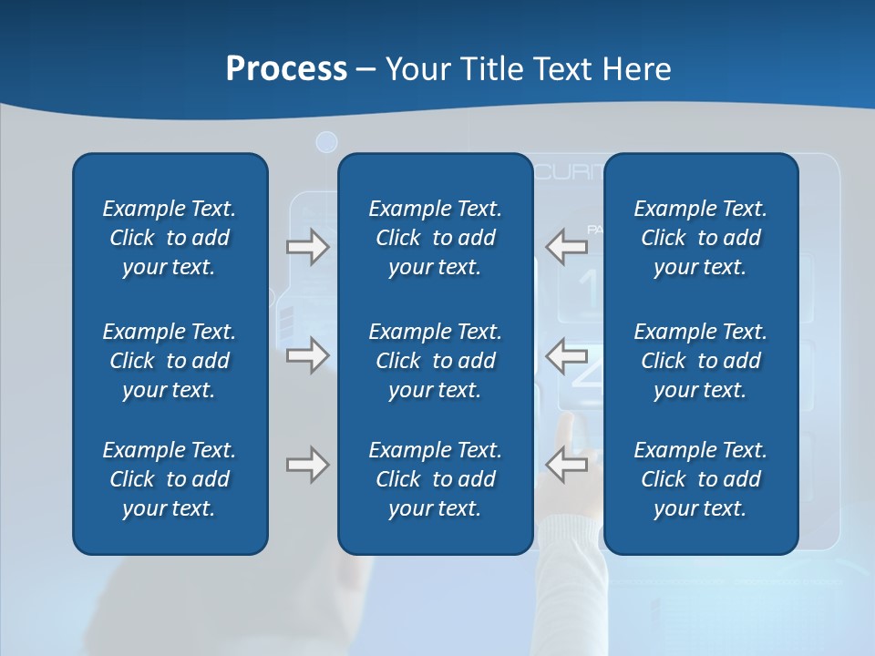 Print Navigation Touchscreen PowerPoint Template