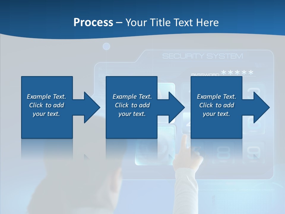 Print Navigation Touchscreen PowerPoint Template
