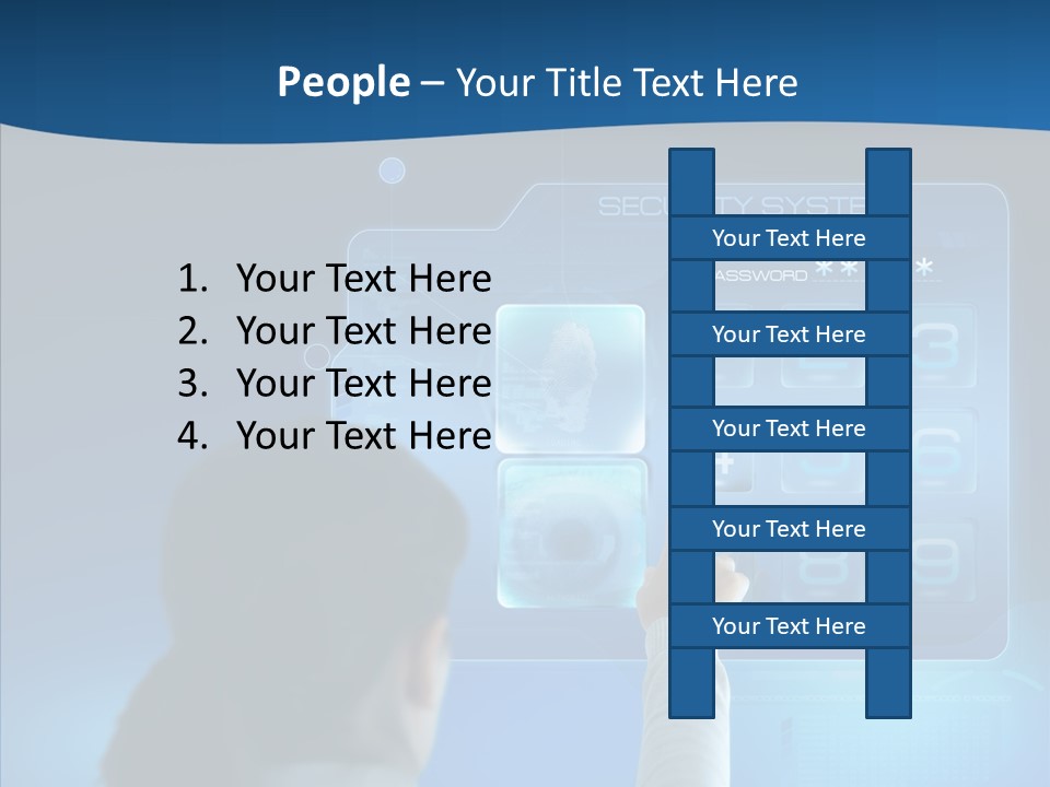 Print Navigation Touchscreen PowerPoint Template