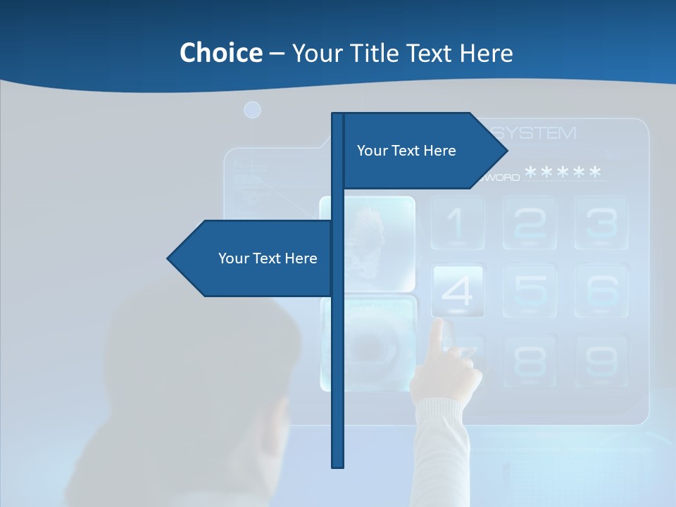 Print Navigation Touchscreen PowerPoint Template