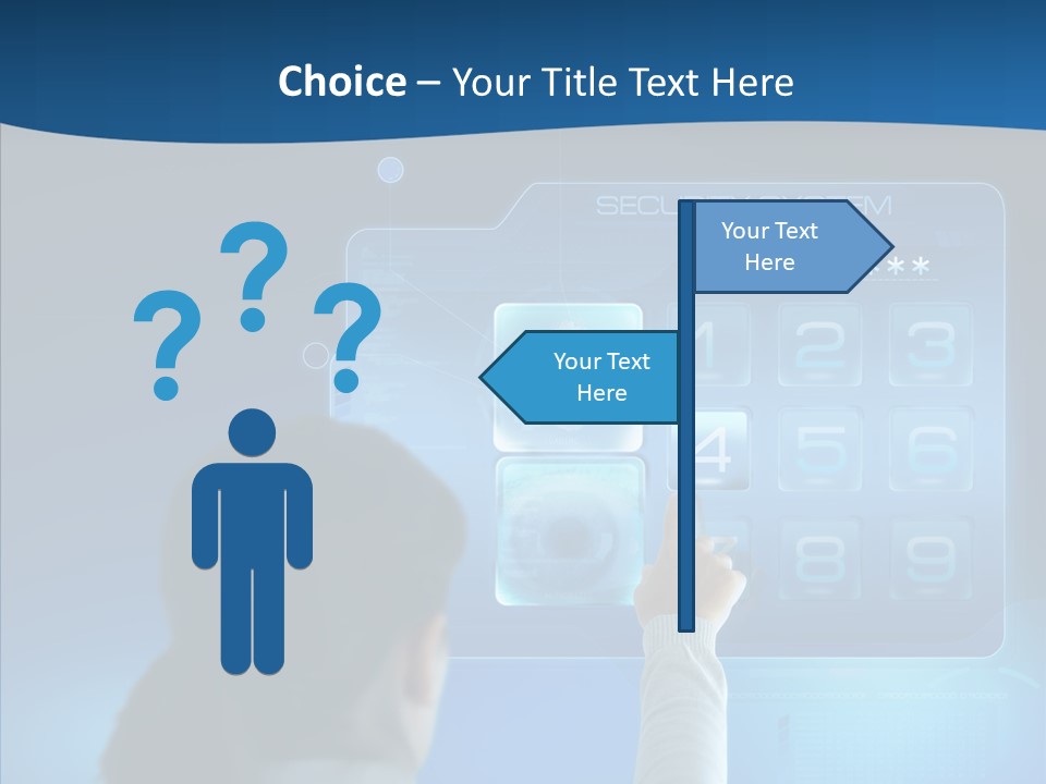 Print Navigation Touchscreen PowerPoint Template