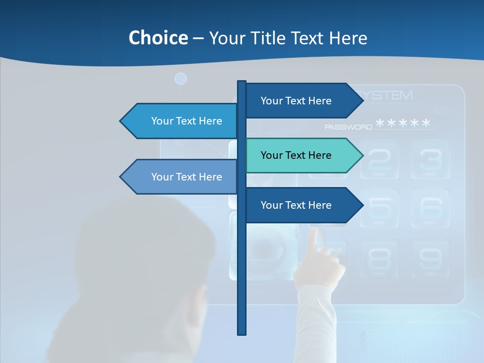 Print Navigation Touchscreen PowerPoint Template