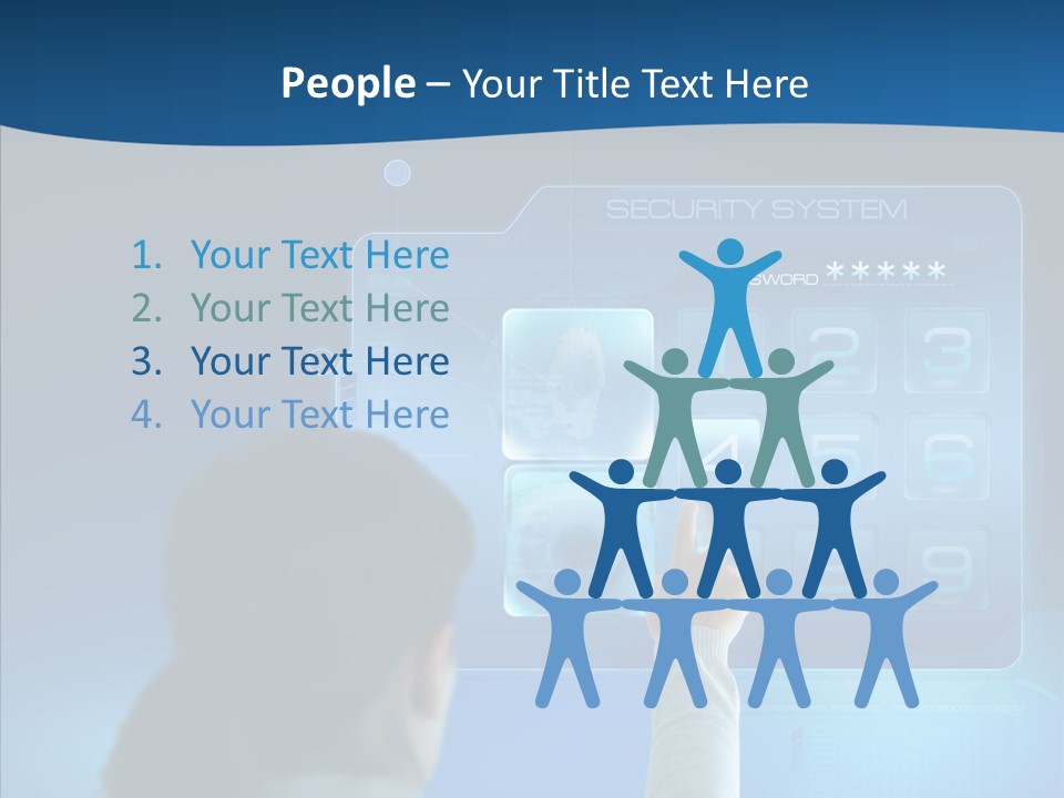 Print Navigation Touchscreen PowerPoint Template