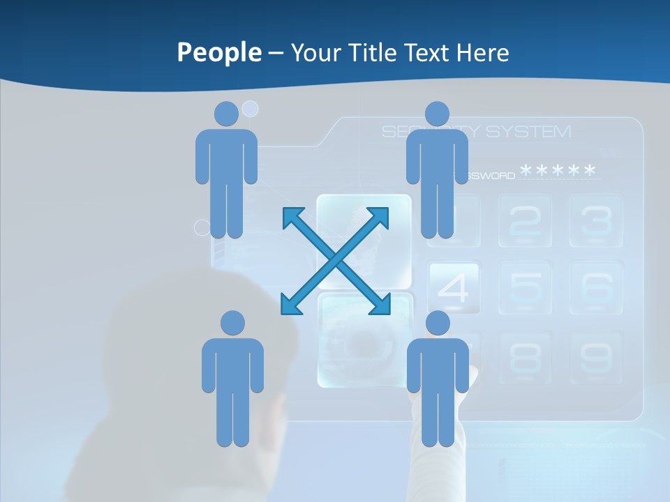 Print Navigation Touchscreen PowerPoint Template