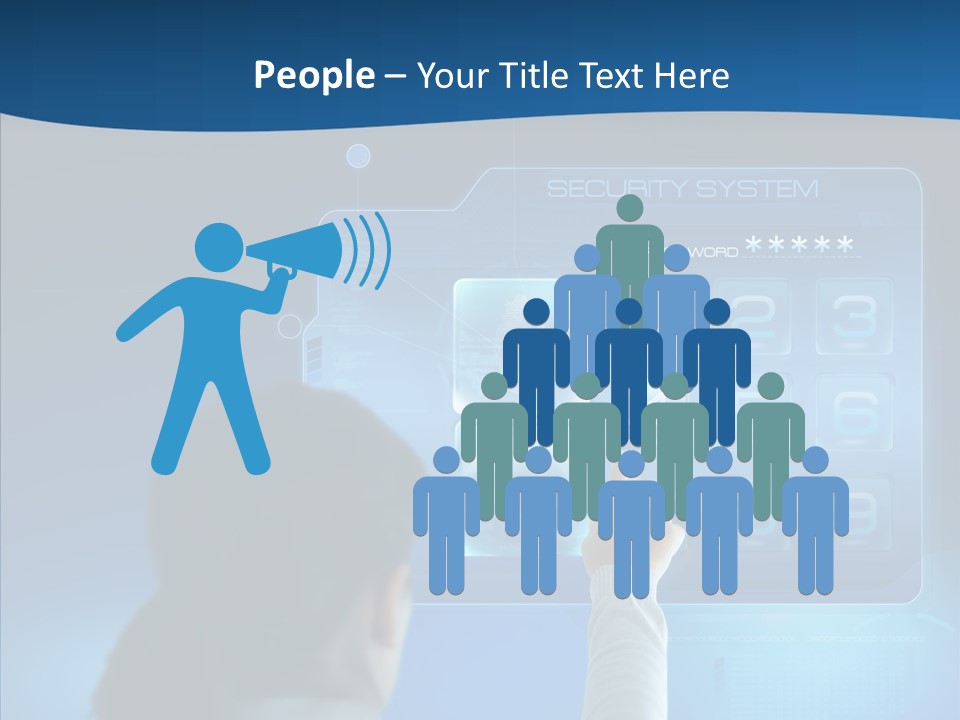 Print Navigation Touchscreen PowerPoint Template