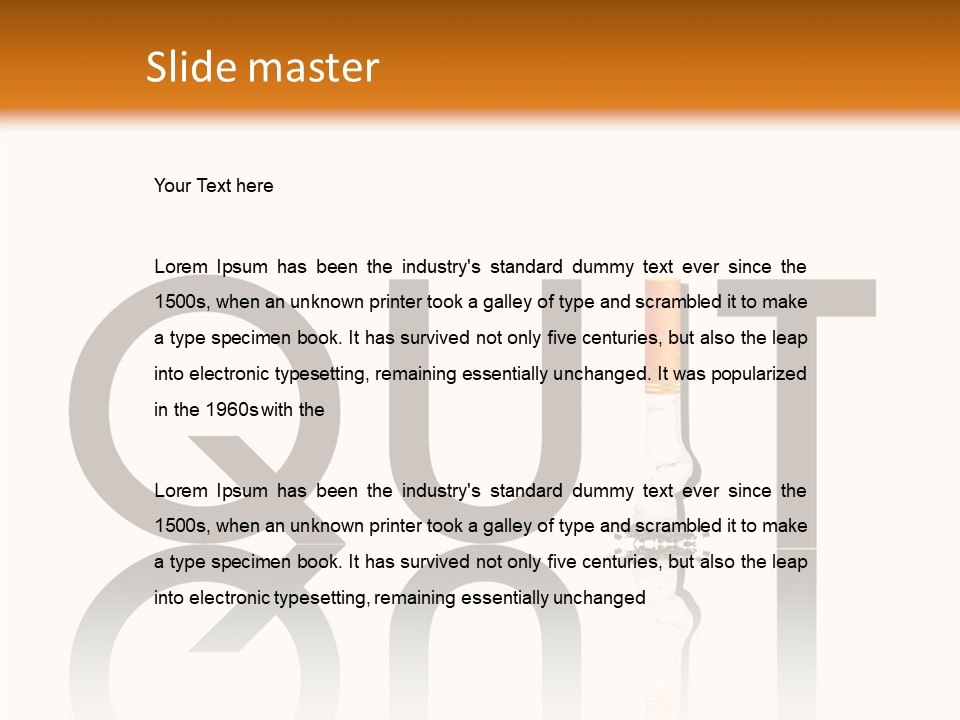 Filter Addiction Bad PowerPoint Template