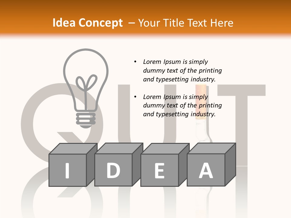 Filter Addiction Bad PowerPoint Template