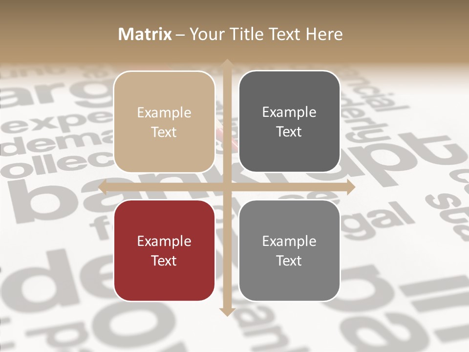 Word Crisis Despair PowerPoint Template