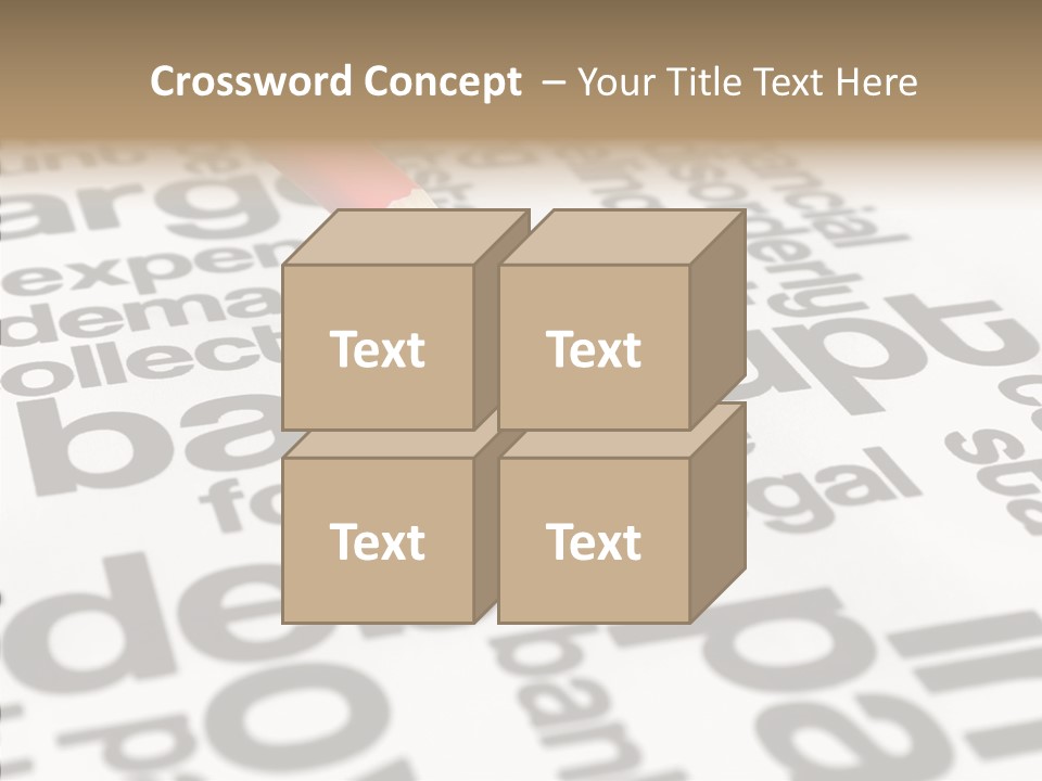 Word Crisis Despair PowerPoint Template