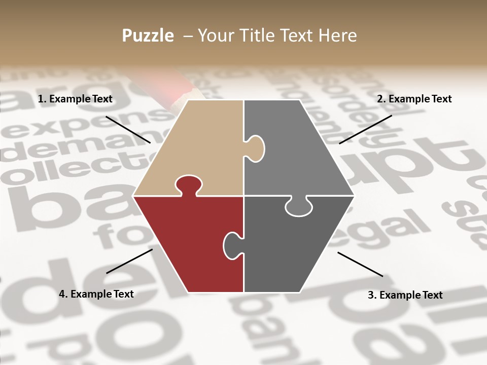 Word Crisis Despair PowerPoint Template