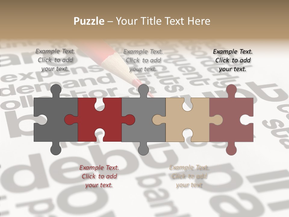 Word Crisis Despair PowerPoint Template