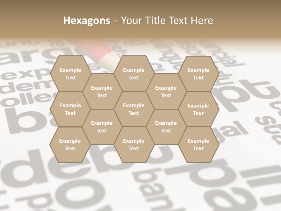 Word Crisis Despair PowerPoint Template