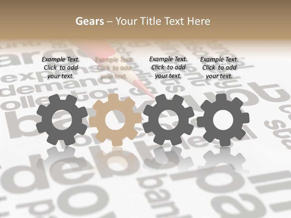 Word Crisis Despair PowerPoint Template