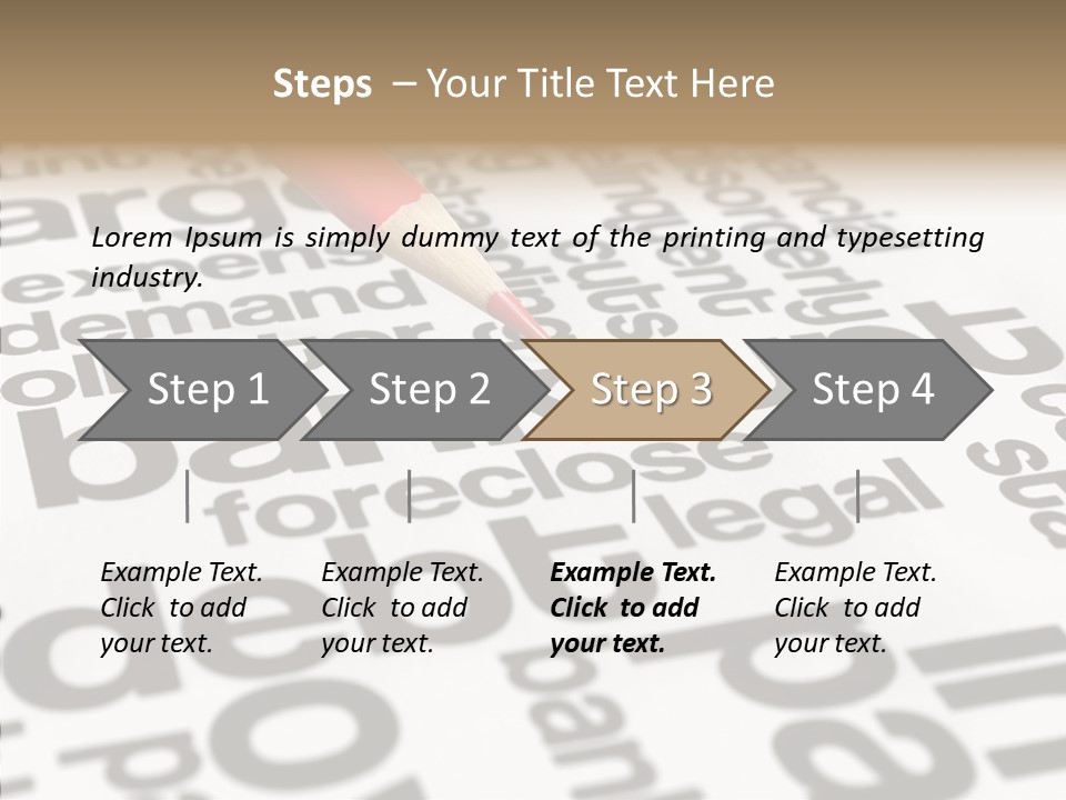 Word Crisis Despair PowerPoint Template