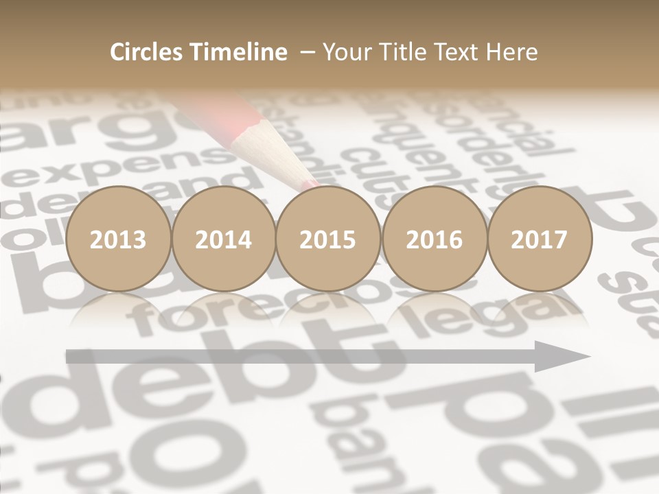 Word Crisis Despair PowerPoint Template