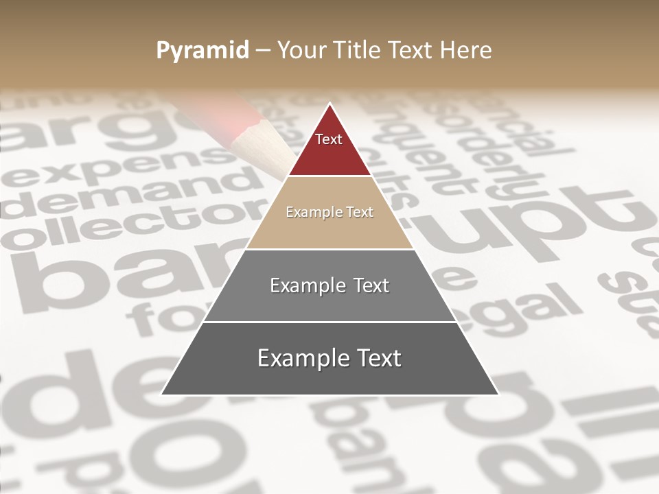 Word Crisis Despair PowerPoint Template