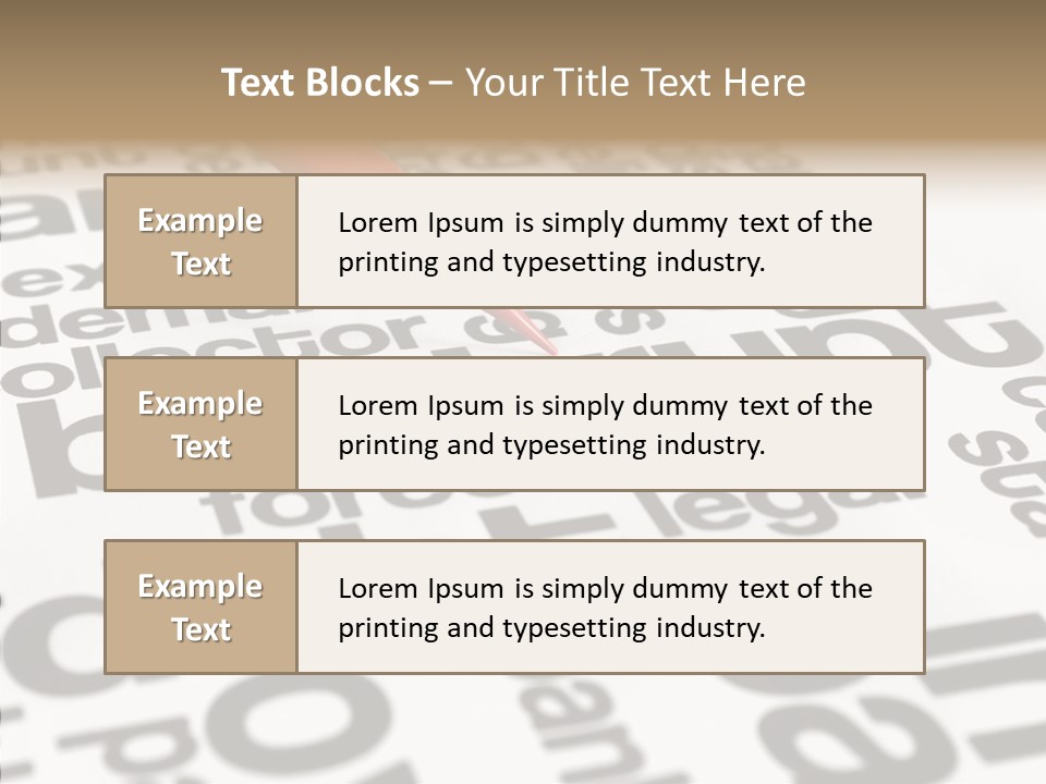 Word Crisis Despair PowerPoint Template