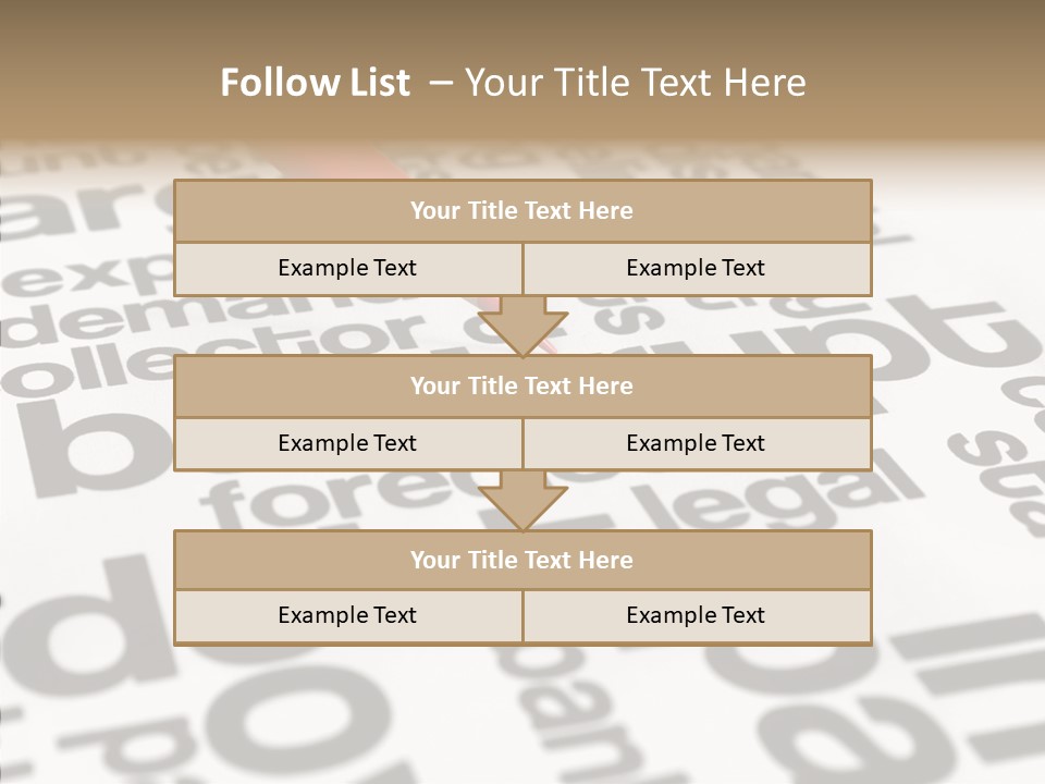 Word Crisis Despair PowerPoint Template