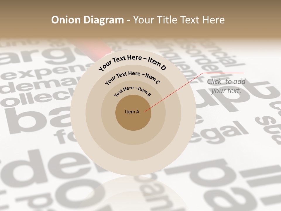 Word Crisis Despair PowerPoint Template