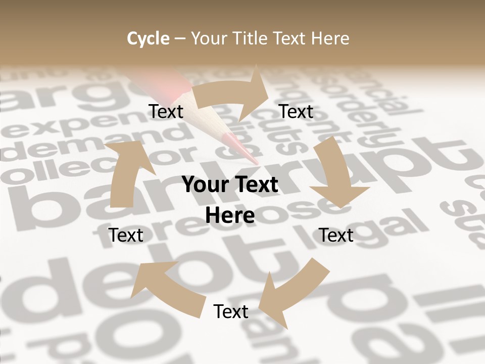 Word Crisis Despair PowerPoint Template