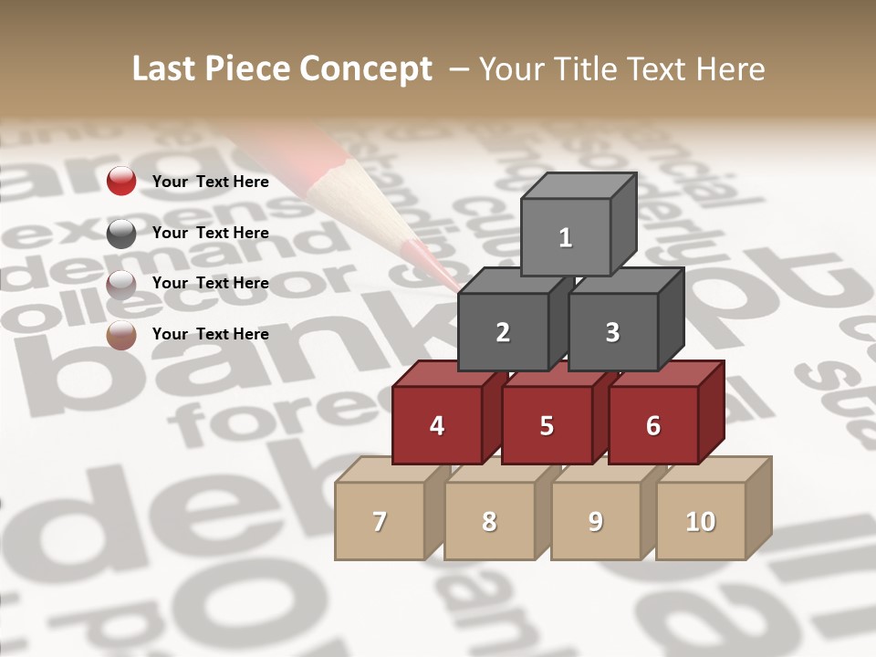 Word Crisis Despair PowerPoint Template