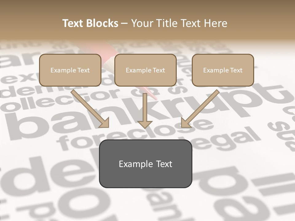 Word Crisis Despair PowerPoint Template