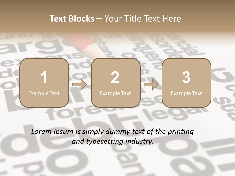 Word Crisis Despair PowerPoint Template