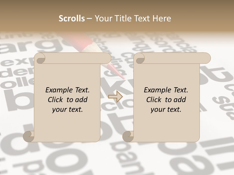 Word Crisis Despair PowerPoint Template