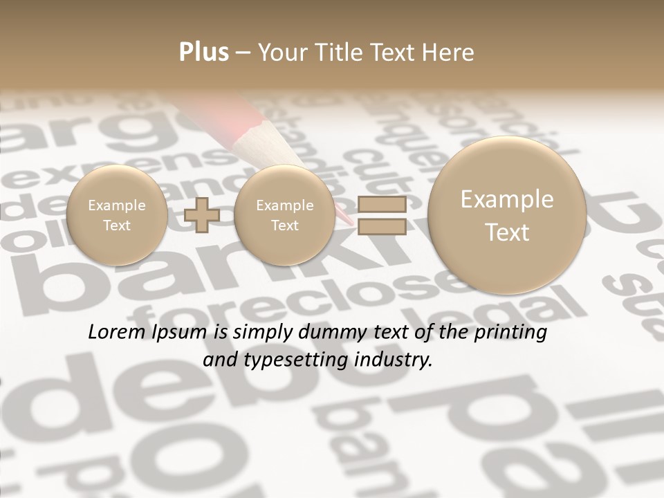 Word Crisis Despair PowerPoint Template
