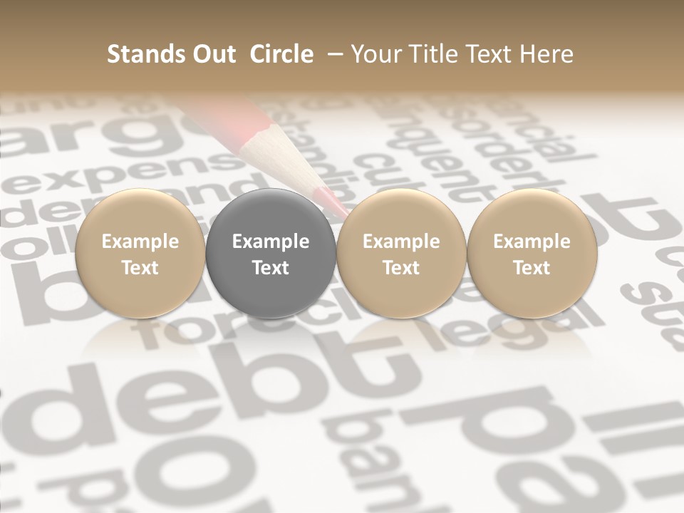 Word Crisis Despair PowerPoint Template