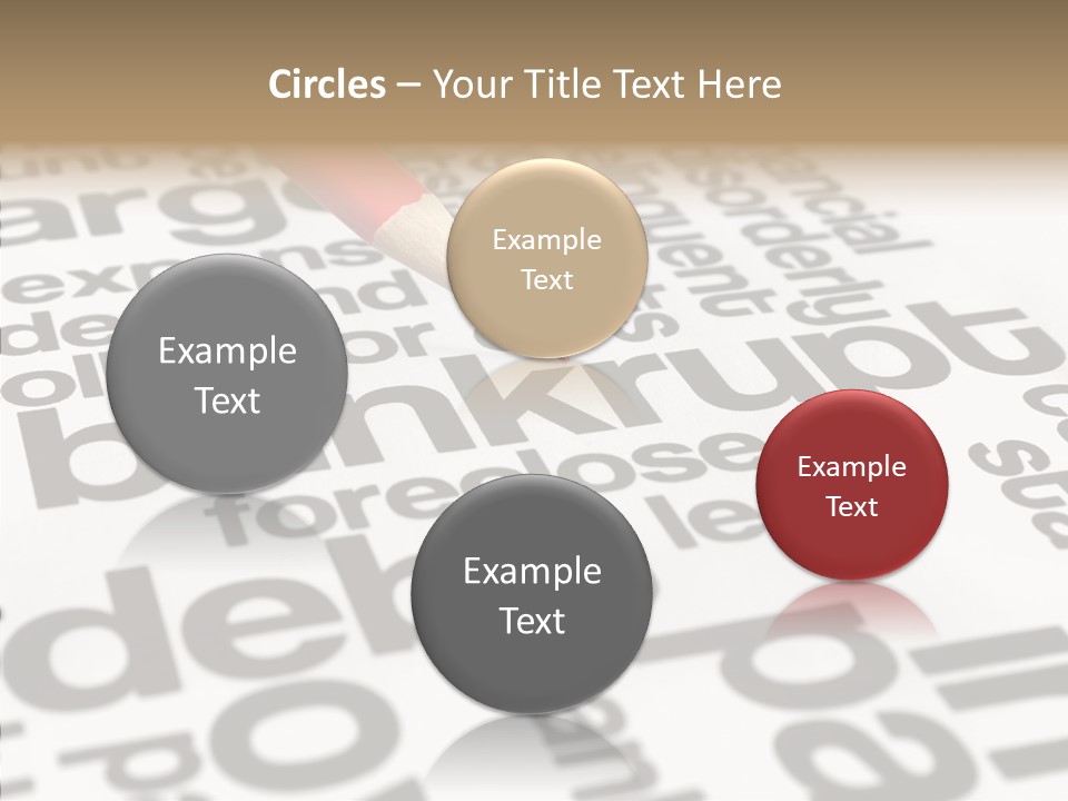 Word Crisis Despair PowerPoint Template