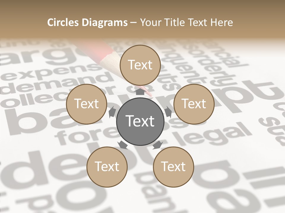 Word Crisis Despair PowerPoint Template