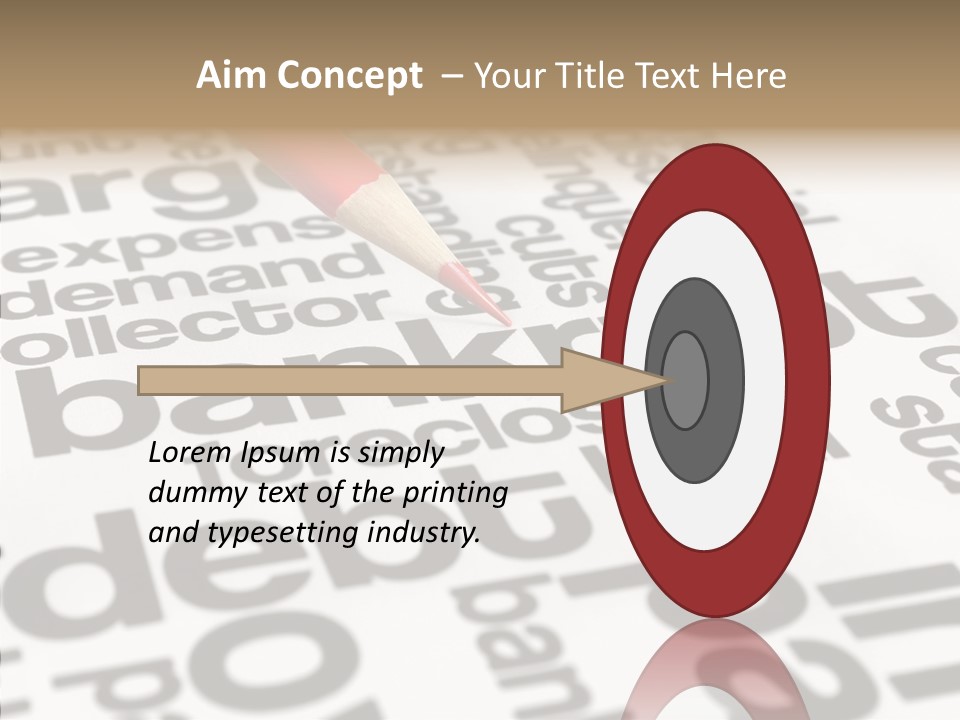 Word Crisis Despair PowerPoint Template