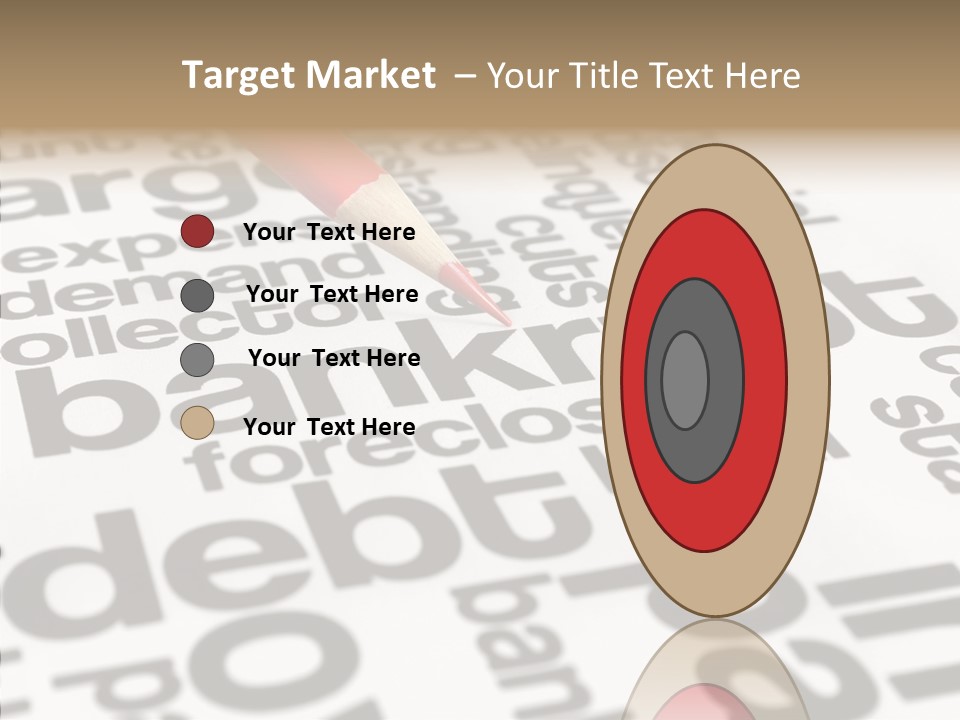 Word Crisis Despair PowerPoint Template