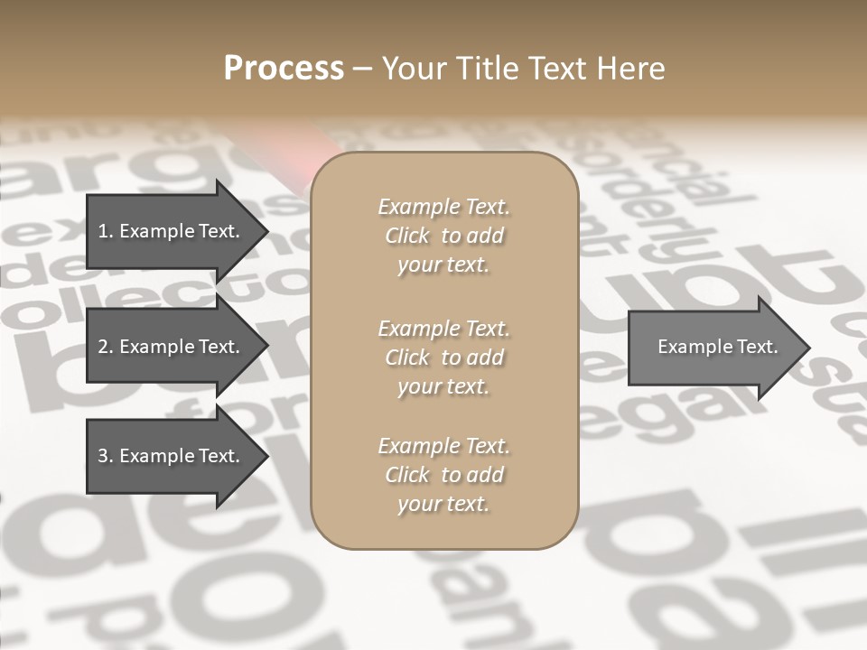 Word Crisis Despair PowerPoint Template