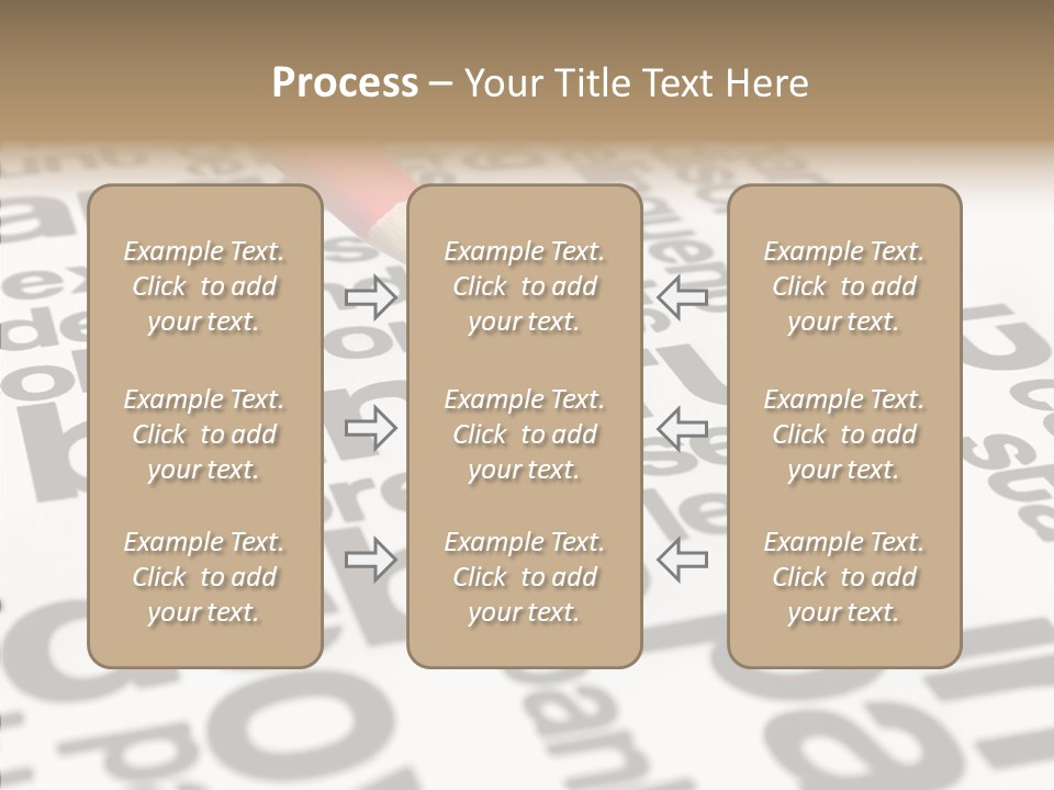 Word Crisis Despair PowerPoint Template
